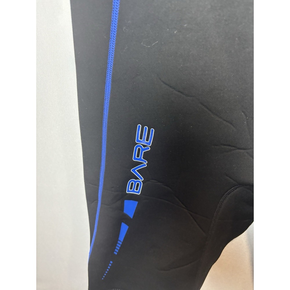Bare 2mm Sport Shorty Wetsuit Men's LJ Black Blue Back Zip Neoprene - Picture 7 of 16